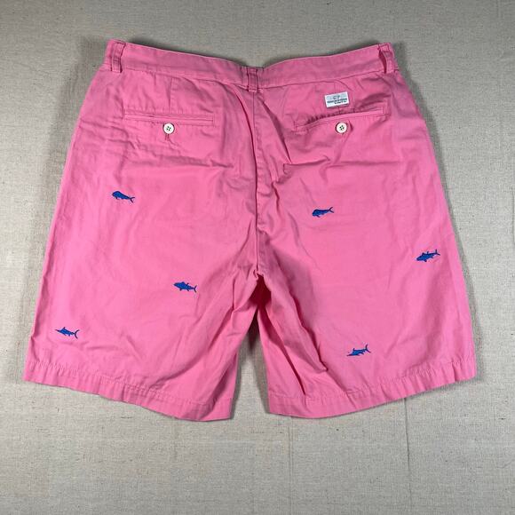 Vineyard Vines Men’s Pink Shorts 36 Waist 9 Inch Inseam Preppy - Picture 2 of 6